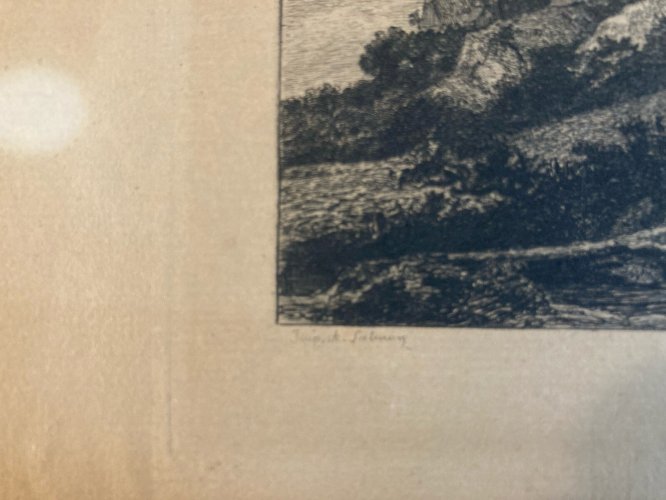 Gravure Jacob Van Ruisdael Ruysdael Papier Vergé Graveur Gustave Greux Art