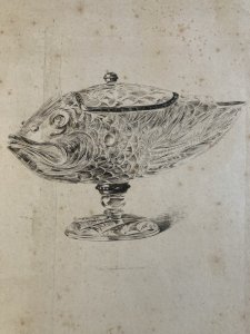 Gravure Jules Ferdinand JACQUEMART XIXe Sur Papier Cristal Hannap Art