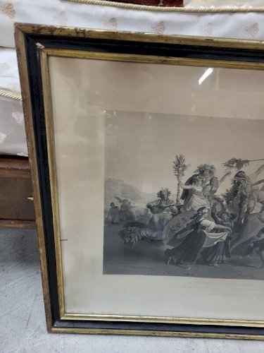 GRAVURE LA FETE DE LA MADONE DE L'ARC GRAVEE PAR GAUTIER