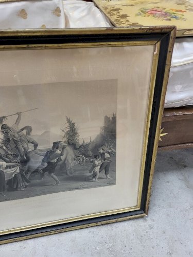 GRAVURE LA FETE DE LA MADONE DE L'ARC GRAVEE PAR GAUTIER
