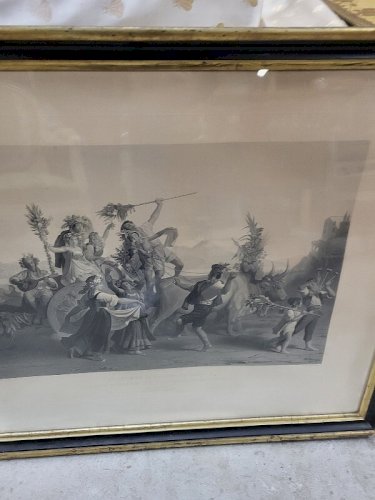 GRAVURE LA FETE DE LA MADONE DE L'ARC GRAVEE PAR GAUTIER