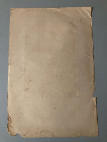 Gravure lithographie  1914 Invitation Bal Des Quat’z’arts x Art Homere
