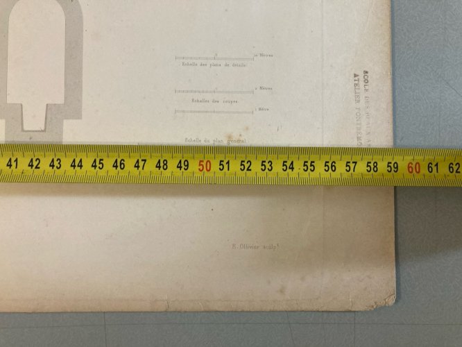 Gravure Lithographie Aqueduc Romain Rome Plan XIXe Génie Civil Art Ancien Deco