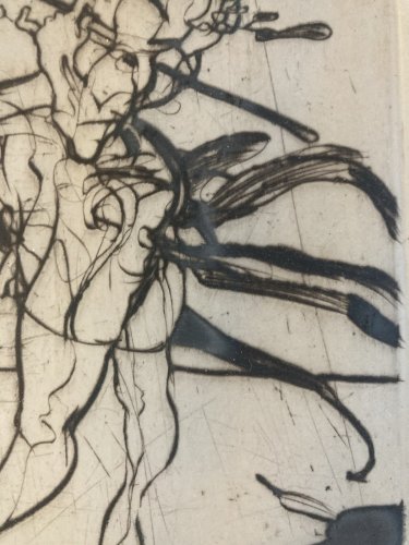 Gravure lithographie Claude WEISBUCH (1927-2014) Le Coq Etching 1970 Art