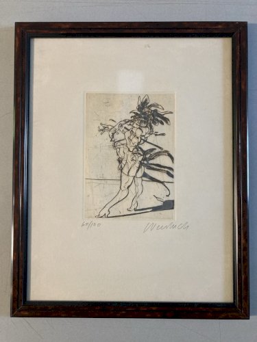 Gravure lithographie Claude WEISBUCH (1927-2014) Le Coq Etching 1970 Art