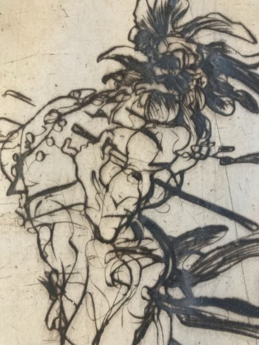 Gravure lithographie Claude WEISBUCH (1927-2014) Le Coq Etching 1970 Art