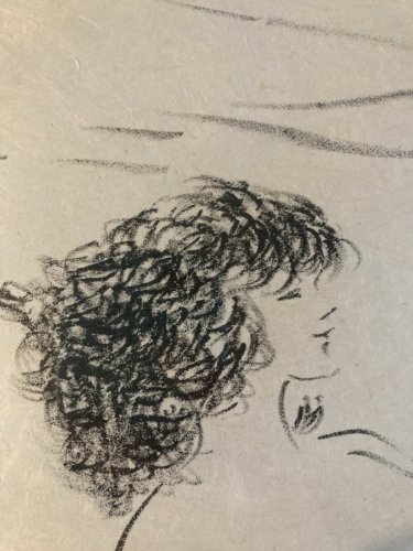 Gravure lithographie Marcel VERTES(1895-1961) Etching 1950 Signé Femme Art