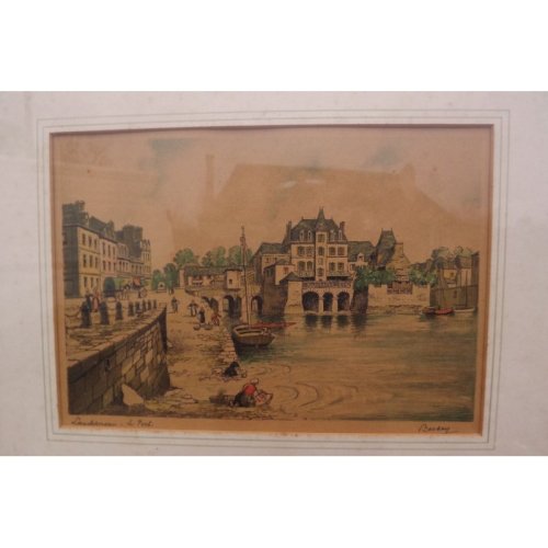 Gravure Marine La ndernau Par Barday(