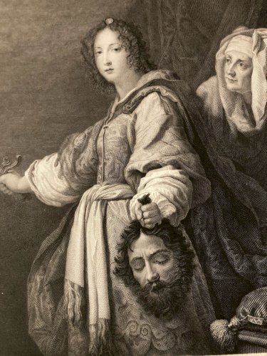 Gravure Musée Louvre Judith Et Olopherne Tete XIXe Estampe Ancien Art
