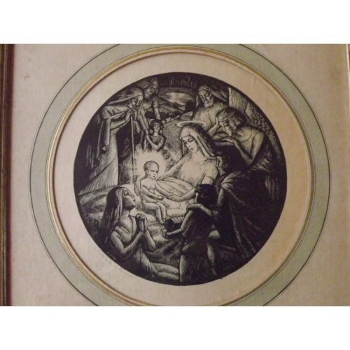 Gravure «Nativitè» de R.PIA 1925