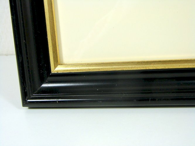 Gravure Noir et Blanc XVII° Signée Willem Outgertsz Akersloot 1626 Cadre Bois 