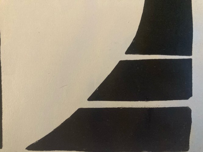 Gravure Original 1937 Sur Lino Otto FREUNDLICH Abstrait Abstraction Art Etching