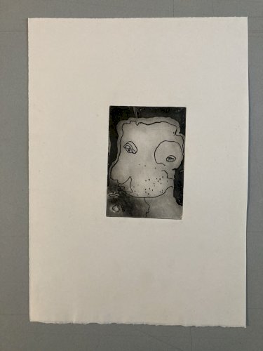 Gravure Original 1980 Expressionniste Expressionnisme Etching Curiosa Curiosité