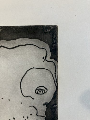 Gravure Original 1980 Expressionniste Expressionnisme Etching Curiosa Curiosité