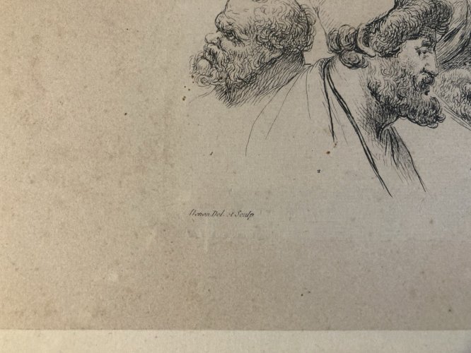 Gravure Portrait Egypte XIXe Orientalisme Orientaliste DENON Dominique Vivant