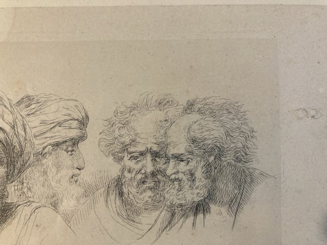 Gravure Portrait Egypte XIXe Orientaliste Orientaliste DENON Dominique Vivant