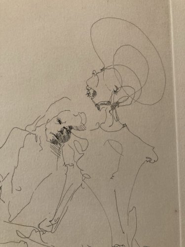 Gravure Portrait Squelette Leonor Fini Expressionnisme Expressionniste 1970 Art