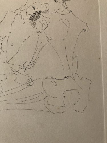 Gravure Portrait Squelette Leonor Fini Expressionnisme Expressionniste 1970 Art