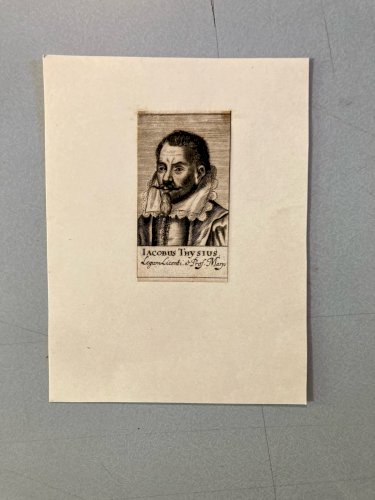 Gravure  Portrait  XVIIe Jacobus thysius A Identifier Ancien 1700 Art Etching