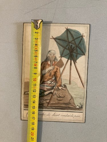 Gravure Portrait  XVIIIe Grasset 1780  Femme Orientaliste Désert Costume