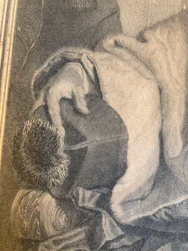 Gravure Portrait  XVIIIe Hyacinthe Rigaud Jean Audran Francois Robert Secousse