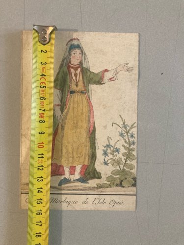 Gravure Portrait  XVIIIe Jacques Grasset 1780 Femme Morlaque Île Opus Isle Slave