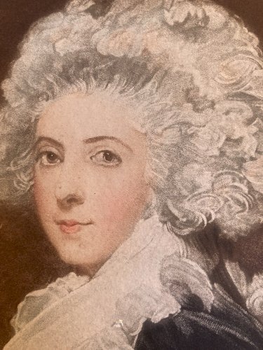 Gravure Portrait XVIIIe Lady Caroline Price John Jones Estampe Art Ancien