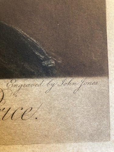 Gravure Portrait XVIIIe Lady Caroline Price John Jones Estampe Art Ancien