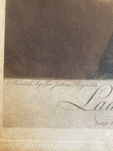 Gravure Portrait XVIIIe Lady Caroline Price John Jones Estampe Art Ancien