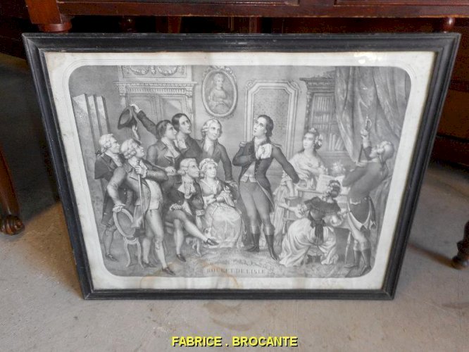 GRAVURE ROUGET DE L'ISLE LA MARSEILLAISE