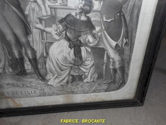 GRAVURE ROUGET DE L'ISLE LA MARSEILLAISE