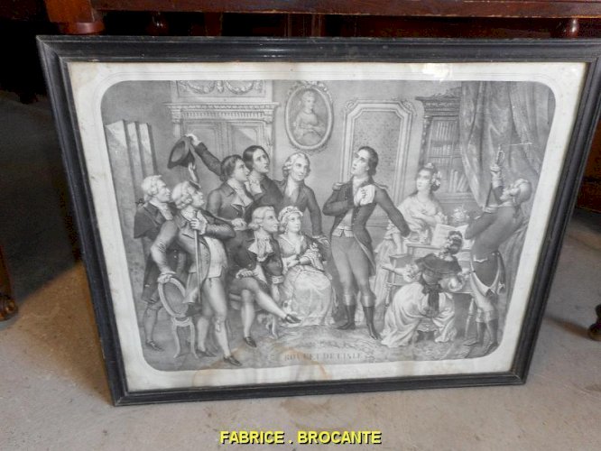 GRAVURE ROUGET DE L'ISLE LA MARSEILLAISE