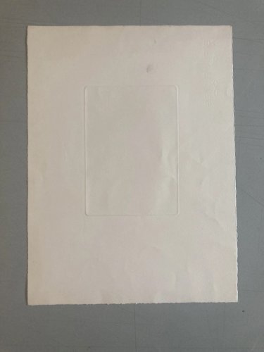 gravure  Signé A Identifier 1980 XXe Art Tailleur De Pierre Brut 1980