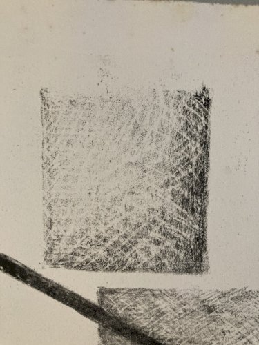 , gravure sur papier abstrait, abstraction à identifier Cube 1970 Art