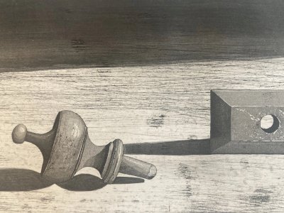 gravure Surréaliste Scandinave Papier Signé 1998 Art Surréalisme mikael wahrby