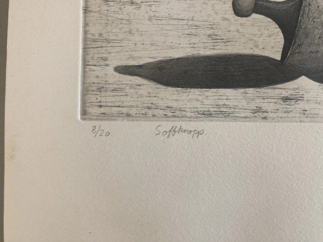 gravure Surréaliste Scandinave Papier Signé 1998 Art Surréalisme mikael wahrby