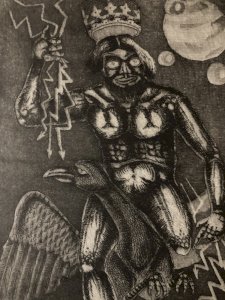 gravure Surréaliste Signé 1980 Surréalisme XXe Jupiter Zeus Leda Et Le Cygne