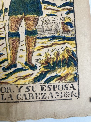 Gravure XIXe Bois Saint Isidore Le Laboureur Religion Jesus Christ Ancien Art