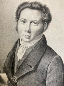 Gravure XIXe Estampe Ancien Peintre Auto Portrait Art Palette Peinture