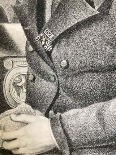 Gravure XIXe Estampe Ancien Peintre Auto Portrait Art Palette Peinture