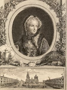 Gravure XIXe Marie Letzinka Princesse De Pologne Etching Pierre Adrien Le