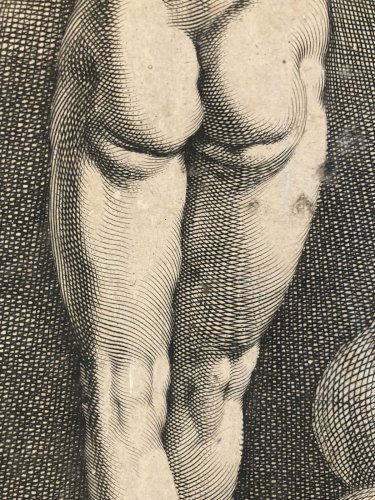 Gravure XVIe 1591 Jacob Matham Cornelis van Haarlem Diane Comme La Lune Original