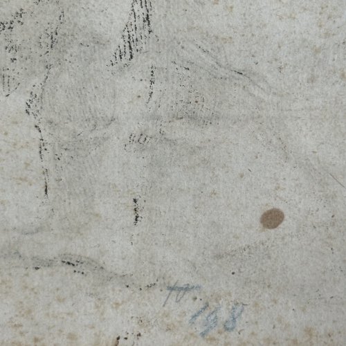 Gravure XVIe par Abraham Bloemaert (1564-1651) représentant un soldat L1039