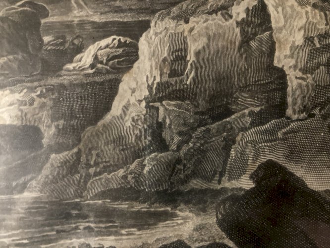 Gravure XVIIIe LES BAIGNEUSES 1762 JEAN JOSEPH BALECHOU CLAUDE JOSEPH VERNET Art