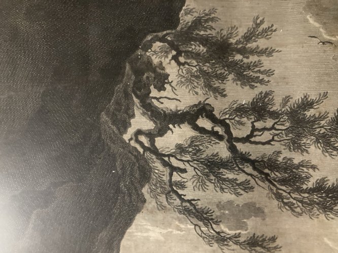 Gravure XVIIIe LES BAIGNEUSES 1762 JEAN JOSEPH BALECHOU CLAUDE JOSEPH VERNET Art