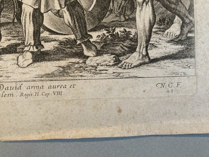 Gravure XVIIIe Ou Avant Nicolas Chapron Engraving Art Ancien Old Cheval Animal