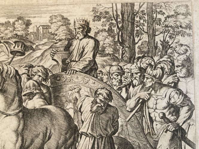 Gravure XVIIIe Ou Avant Nicolas Chapron Engraving Art Ancien Old Cheval Animal