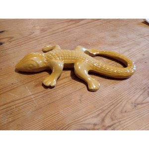 Grés émaillé Jaune Vintage  Salamandre 