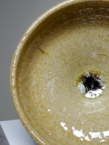 Gros bol, vide poche, céramique Japonaise artisanale glaçage de cendres type Iga