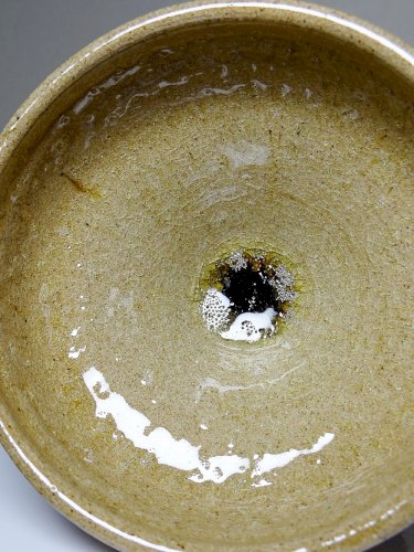 Gros bol, vide poche, céramique Japonaise artisanale glaçage de cendres type Iga